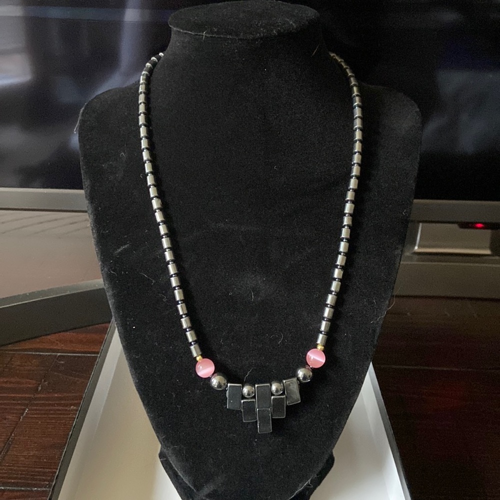 Graphite necklace